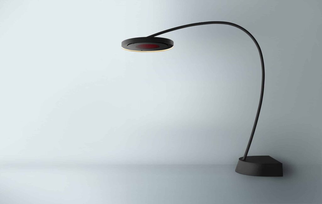 Portable Electric Heater lights off